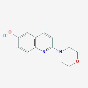 molecular formula C14H16N2O2 B5851636 4-methyl-2-(4-morpholinyl)-6-quinolinol 