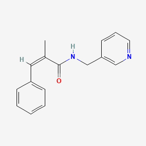 molecular formula C16H16N2O B5851650 2-methyl-3-phenyl-N-(3-pyridinylmethyl)acrylamide 