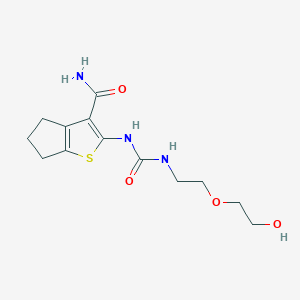2-[({[2-(2-hydroxyethoxy)ethyl]amino}carbonyl)amino]-5,6-dihydro-4H-cyclopenta[b]thiophene-3-carboxamide