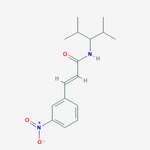 molecular formula C16H22N2O3 B5851654 N-(1-isopropyl-2-methylpropyl)-3-(3-nitrophenyl)acrylamide 