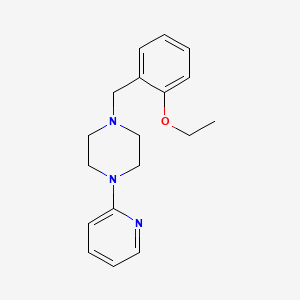 molecular formula C18H23N3O B5851662 1-(2-ethoxybenzyl)-4-(2-pyridinyl)piperazine 
