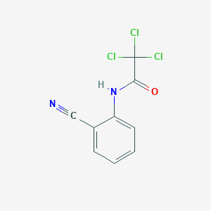 molecular formula C9H5Cl3N2O B5851674 2,2,2-trichloro-N-(2-cyanophenyl)acetamide 