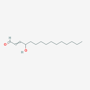 B058517 4-Hydroxypentadec-2-enal CAS No. 112147-39-4