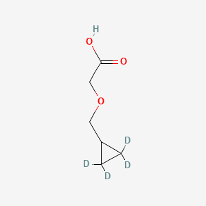 molecular formula C6H10O3 B585170 2-(Cyclopropylmethoxy-d4)-acetic Acid CAS No. 1346602-05-8