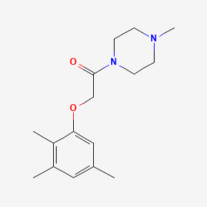 molecular formula C16H24N2O2 B5851715 1-methyl-4-[(2,3,5-trimethylphenoxy)acetyl]piperazine 