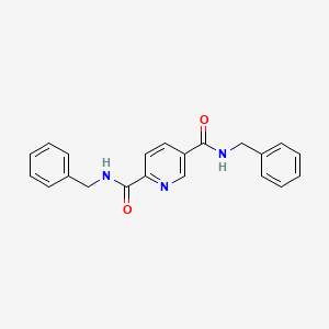 molecular formula C21H19N3O2 B5851723 N,N'-dibenzyl-2,5-pyridinedicarboxamide 