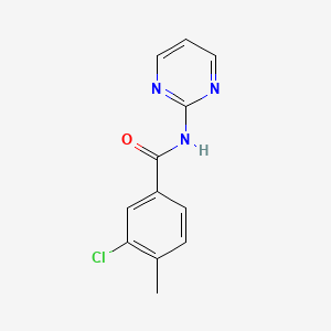 molecular formula C12H10ClN3O B5851760 3-chloro-4-methyl-N-2-pyrimidinylbenzamide 