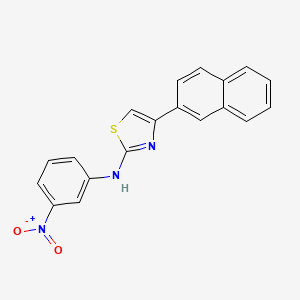 molecular formula C19H13N3O2S B5851777 4-(2-naphthyl)-N-(3-nitrophenyl)-1,3-thiazol-2-amine 