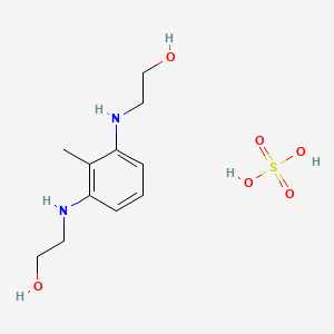 molecular formula C11H20N2O6S B585179 2,6-Bis(2-hydroxyethylamino)toluene sulfate CAS No. 144930-25-6