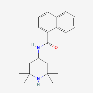 molecular formula C20H26N2O B5851807 N-(2,2,6,6-tetramethyl-4-piperidinyl)-1-naphthamide 