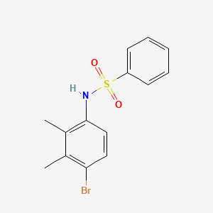 molecular formula C14H14BrNO2S B5851818 N-(4-bromo-2,3-dimethylphenyl)benzenesulfonamide 