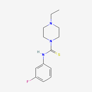 molecular formula C13H18FN3S B5851827 4-ethyl-N-(3-fluorophenyl)-1-piperazinecarbothioamide 