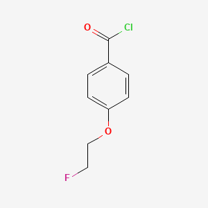 molecular formula C9H8ClFO2 B585185 4-(2-氟乙氧基)苯甲酰氯 CAS No. 145304-36-5