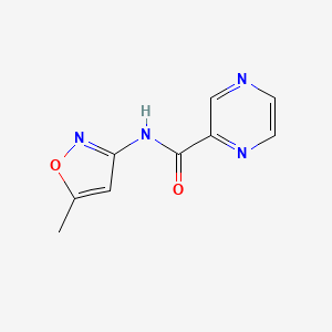 molecular formula C9H8N4O2 B5851864 N-(5-methyl-3-isoxazolyl)-2-pyrazinecarboxamide 