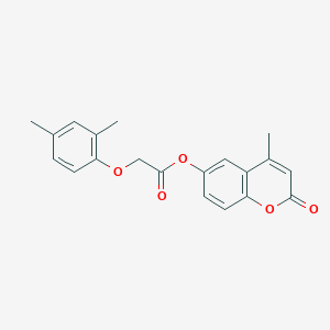 4-methyl-2-oxo-2H-chromen-6-yl (2,4-dimethylphenoxy)acetate