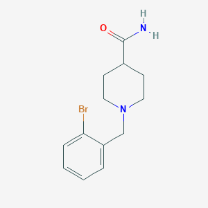 molecular formula C13H17BrN2O B5851906 1-(2-bromobenzyl)-4-piperidinecarboxamide 