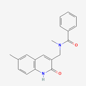 molecular formula C19H18N2O2 B5851913 N-[(2-hydroxy-6-methyl-3-quinolinyl)methyl]-N-methylbenzamide 