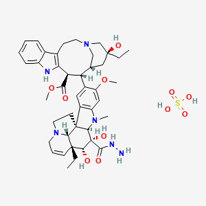 molecular formula C43H58N6O11S B585192 Deacetylvinblastine Hydrazide Sulfate Salt CAS No. 64234-47-5