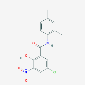 molecular formula C15H13ClN2O4 B5851933 5-chloro-N-(2,4-dimethylphenyl)-2-hydroxy-3-nitrobenzamide 