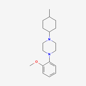 molecular formula C18H28N2O B5851943 1-(2-methoxyphenyl)-4-(4-methylcyclohexyl)piperazine 
