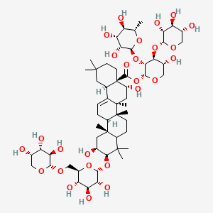 molecular formula C57H92O26 B585195 Aster saponin G CAS No. 146714-06-9