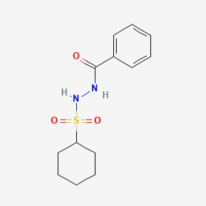 molecular formula C13H18N2O3S B5851954 N'-(cyclohexylsulfonyl)benzohydrazide 