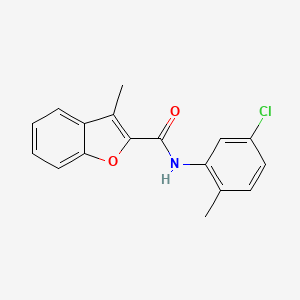 molecular formula C17H14ClNO2 B5851959 N-(5-chloro-2-methylphenyl)-3-methyl-1-benzofuran-2-carboxamide 