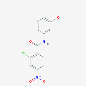 molecular formula C14H11ClN2O4 B5851973 2-chloro-N-(3-methoxyphenyl)-4-nitrobenzamide 