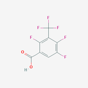 molecular formula C8H2F6O2 B058520 2,4,5-Trifluoro-3-(trifluoromethyl)benzoic acid CAS No. 118829-14-4