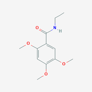 molecular formula C12H17NO4 B5852003 N-ethyl-2,4,5-trimethoxybenzamide 