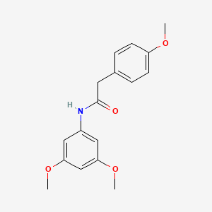 molecular formula C17H19NO4 B5852061 N-(3,5-dimethoxyphenyl)-2-(4-methoxyphenyl)acetamide 