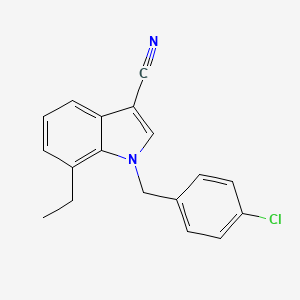 molecular formula C18H15ClN2 B5852088 1-(4-chlorobenzyl)-7-ethyl-1H-indole-3-carbonitrile 