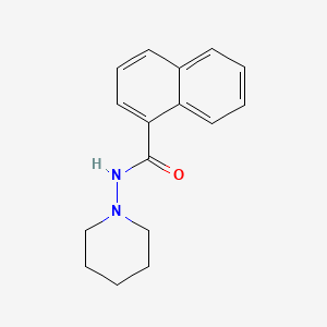 molecular formula C16H18N2O B5852095 N-1-piperidinyl-1-naphthamide 