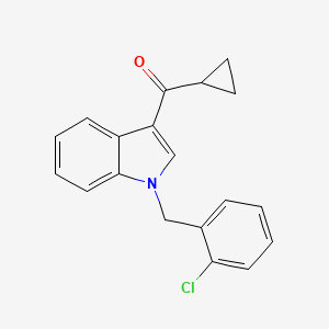 molecular formula C19H16ClNO B5852124 [1-(2-chlorobenzyl)-1H-indol-3-yl](cyclopropyl)methanone 
