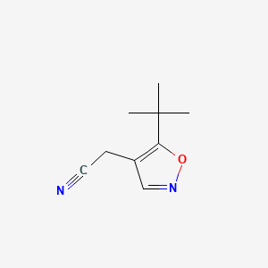 2-(5-(tert-Butyl)isoxazol-4-yl)acetonitrile