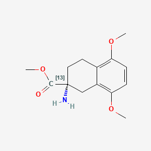 (2R)-2-Amino-1,2,3,4-tetrahydro-5,8-dimethoxy-2-naphthalenecarboxylic Acid Methyl Ester-13C