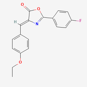 molecular formula C18H14FNO3 B5852189 4-(4-ethoxybenzylidene)-2-(4-fluorophenyl)-1,3-oxazol-5(4H)-one 