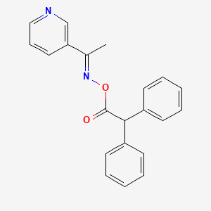 molecular formula C21H18N2O2 B5852193 1-(3-pyridinyl)ethanone O-(2,2-diphenylacetyl)oxime 