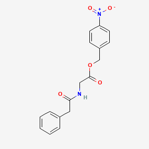 molecular formula C17H16N2O5 B5852200 4-nitrobenzyl N-(phenylacetyl)glycinate 