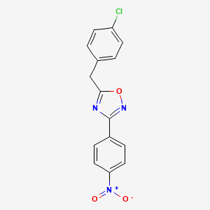 5-(4-chlorobenzyl)-3-(4-nitrophenyl)-1,2,4-oxadiazole
