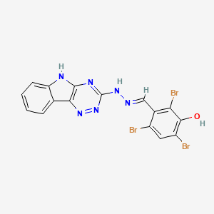 molecular formula C16H9Br3N6O B5852207 2,4,6-tribromo-3-hydroxybenzaldehyde 5H-[1,2,4]triazino[5,6-b]indol-3-ylhydrazone 