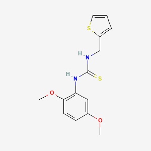 molecular formula C14H16N2O2S2 B5852232 N-(2,5-dimethoxyphenyl)-N'-(2-thienylmethyl)thiourea 