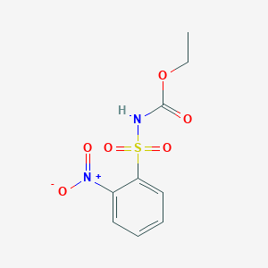 molecular formula C9H10N2O6S B5852281 [(2-硝基苯基)磺酰基]氨基甲酸乙酯 CAS No. 22819-25-6