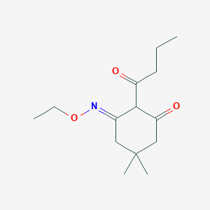 molecular formula C14H23NO3 B5852293 2-butyryl-5,5-dimethyl-1,3-cyclohexanedione O-ethyloxime 