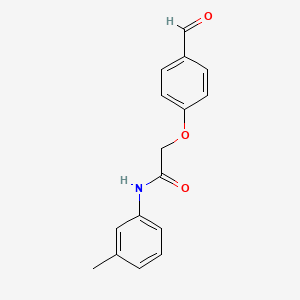 molecular formula C16H15NO3 B5852316 2-(4-formylphenoxy)-N-(3-methylphenyl)acetamide 