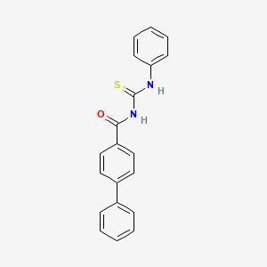 molecular formula C20H16N2OS B5852318 N-(anilinocarbonothioyl)-4-biphenylcarboxamide 