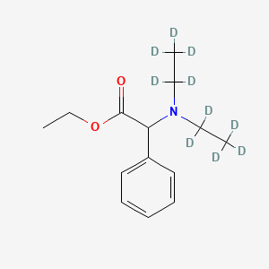 molecular formula C14H21NO2 B585232 Ethyl 2-[bis(1,1,2,2,2-pentadeuterioethyl)amino]-2-phenylacetate CAS No. 1346597-98-5