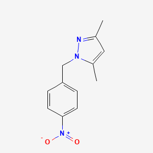 molecular formula C12H13N3O2 B5852321 3,5-dimethyl-1-(4-nitrobenzyl)-1H-pyrazole 