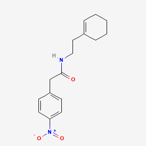 molecular formula C16H20N2O3 B5852329 N-[2-(1-cyclohexen-1-yl)ethyl]-2-(4-nitrophenyl)acetamide 