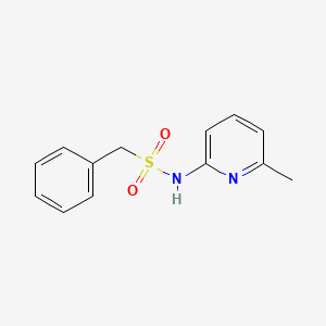 molecular formula C13H14N2O2S B5852333 N-(6-methyl-2-pyridinyl)-1-phenylmethanesulfonamide 